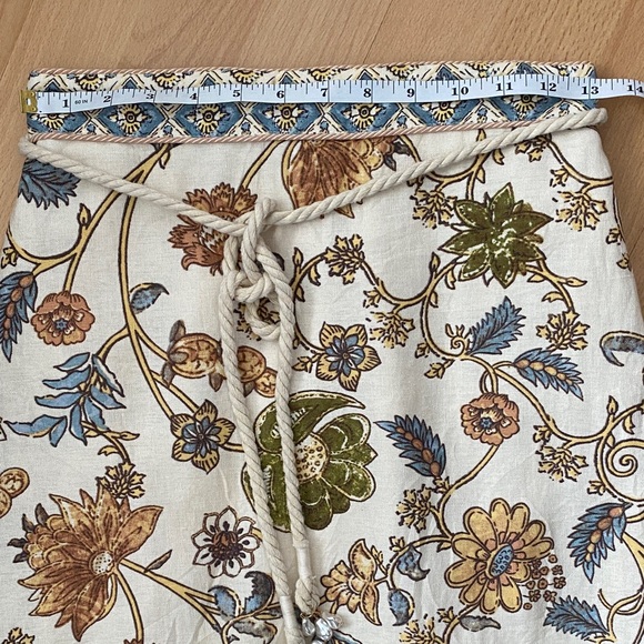 House of Harlow 1960 Floral Midi Skirt - Cream, Blue, Brown Size XS - Picture 13 of 16